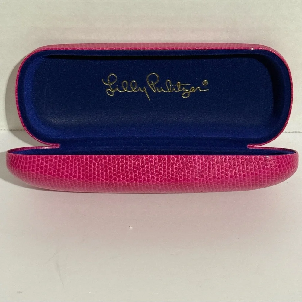 Pink Snakeskin Texture Sunglass Hard Case Lilly Pulitzer